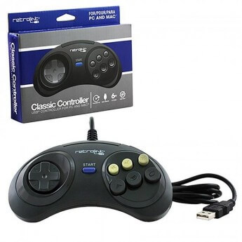 Genesis Mega Drive Style USB Controller for PC Mac