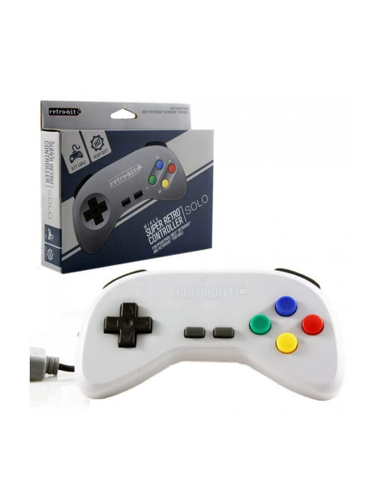 Wired Super Retro Controller per SNES-Super Nintendo-Pixxelife by INMEDIA