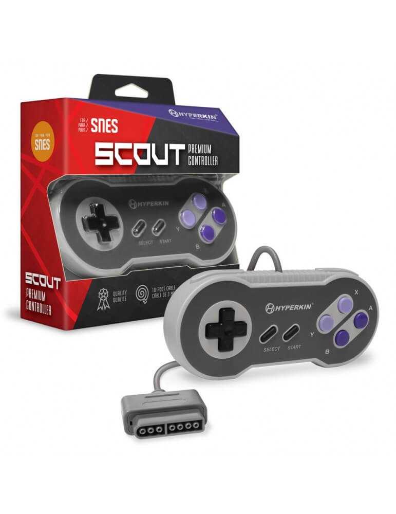 Scout Premium Controller for SNES-Super Nintendo-Pixxelife by INMEDIA