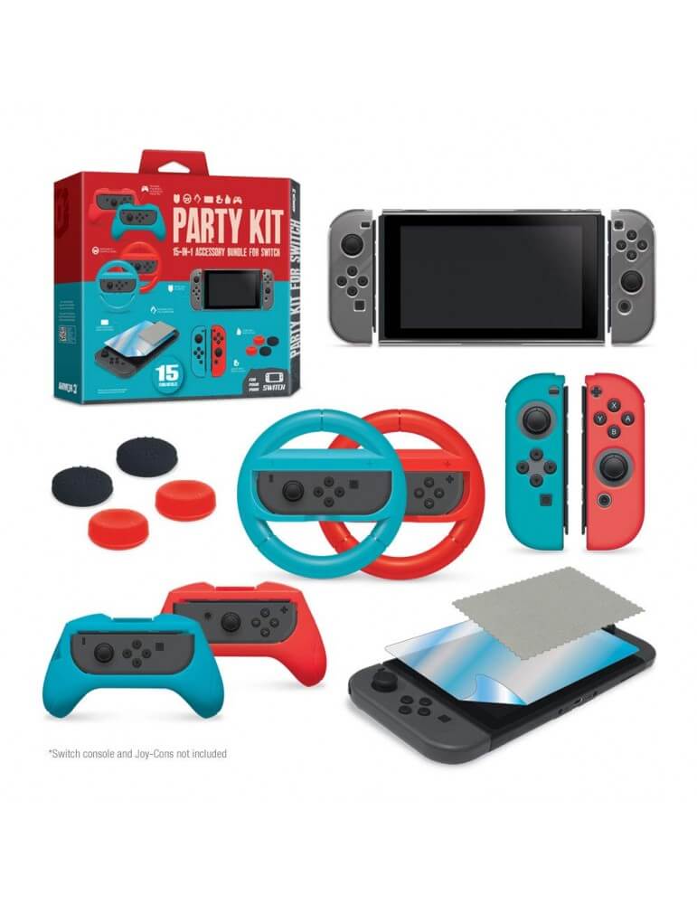 Party Kit 15-in-1 Set Accessori Switch-Switch-Pixxelife by INMEDIA