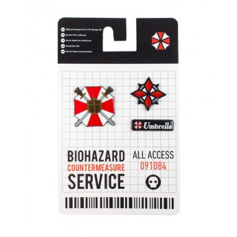 Official Resident Evil 3 Pin Badge Set