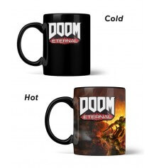 Official DOOM Metal Badge Heat Changing Mug