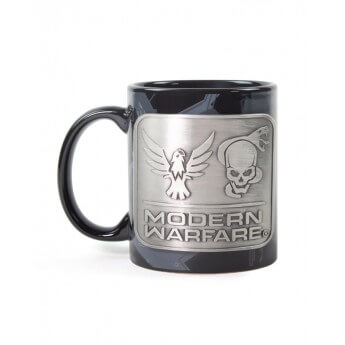 Official Call Of Duty Modern Warefare Metal Badge Mug