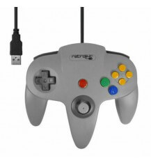 Stile Nintendo 64 Controller Classico USB per PC Mac Grigio