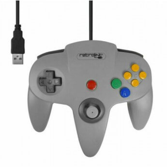 Retrolink Stile Nintendo 64 Controller Classico USB per PC Mac Grigio