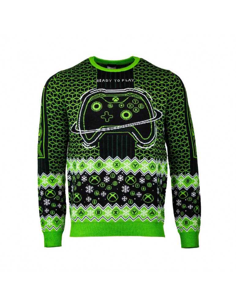 Official Xbox "Ready to Play" Xmas Jumper-Apparel-Pixxelife by INMEDIA