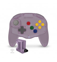 Admiral Premium Wireless BT Controller for Nintendo 64 Switch PC Mac Android (Amethyst Purple)