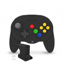 Admiral Premium Wireless BT Controller for Nintendo 64 Switch PC Mac Android (Black)
