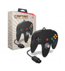 Captain Premium Controller per Nintendo 64 Nero