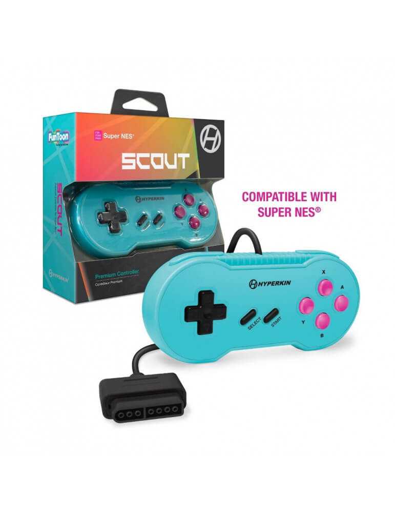 Scout Controller Premium per SNES Collector's Edition-Retrogaming Moderno-Pixxelife by INMEDIA