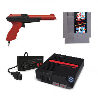Hyperkin AV Shooter Pack con Super Mario & Duck Hunt per NES Nero