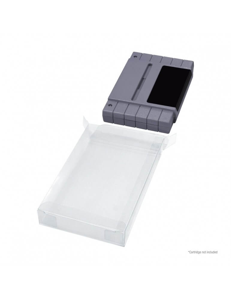 Plastic Box SNES Cartridge Protector-Super Nintendo-Pixxelife by INMEDIA