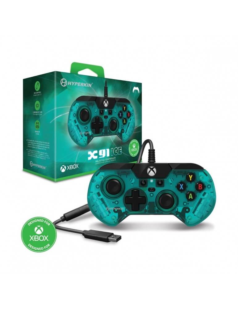 X91 Controller Xbox Series X/S Xbox One Windows 10 Ice Aqua Green-Xbox One-Pixxelife by INMEDIA