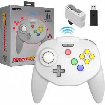 Tribute 64 2.4Ghz Wireless Controller for N64 Switch PC Mac Classic Grey