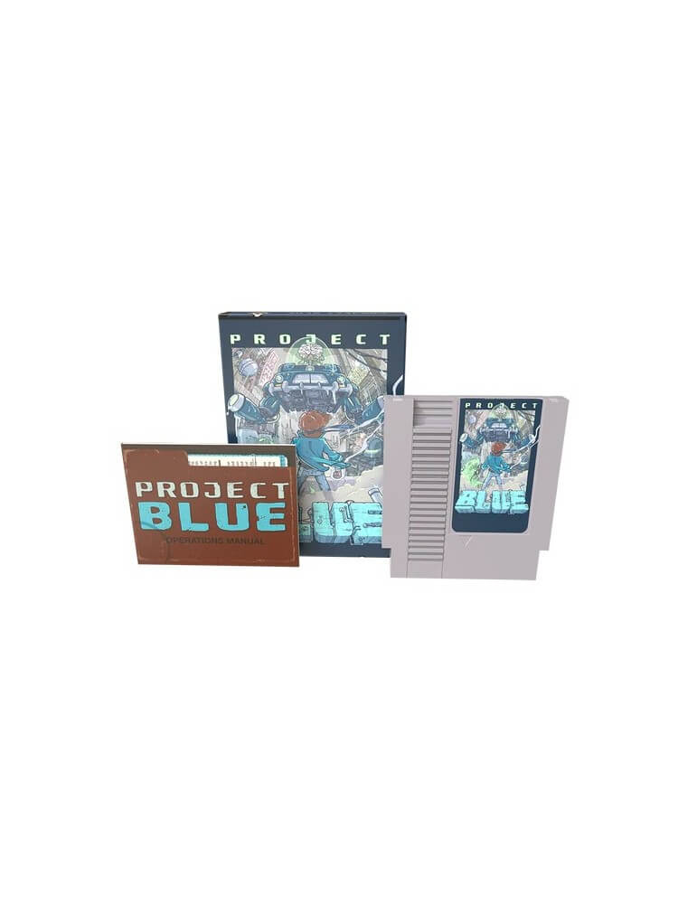 Mega Cat Studios Project Blue NES Cart-NES-Pixxelife by INMEDIA