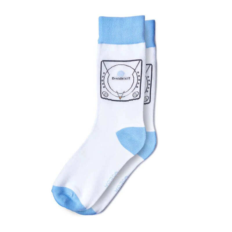 Official Dreamcast White Socks-Apparel-Pixxelife by INMEDIA