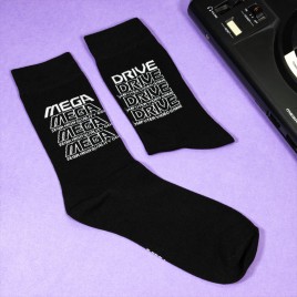 Official Mega Drive "Retro Logo" Black Socks