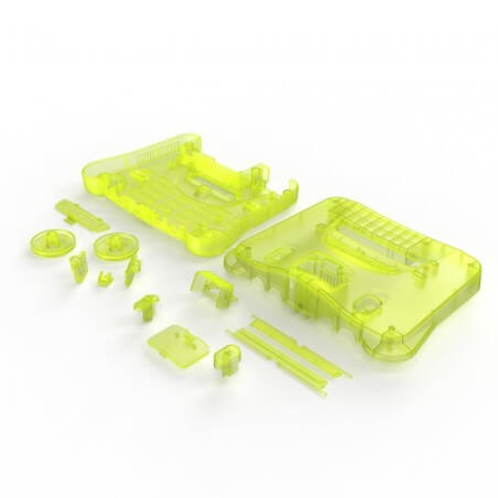 Teknogame Nintendo 64 Console Shell Replacement Kit Extreme Green