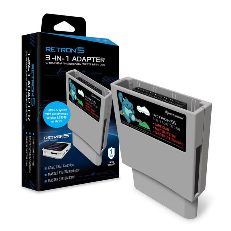 RetroN 5 Adattatore 3-in-1 per Game Gear e Master System-Master System-Pixxelife by INMEDIA