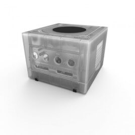 Teknogame GameCube Console Shell Replacement Kit Clear White