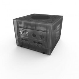 GameCube Console Shell Replacement Kit Smoke Black