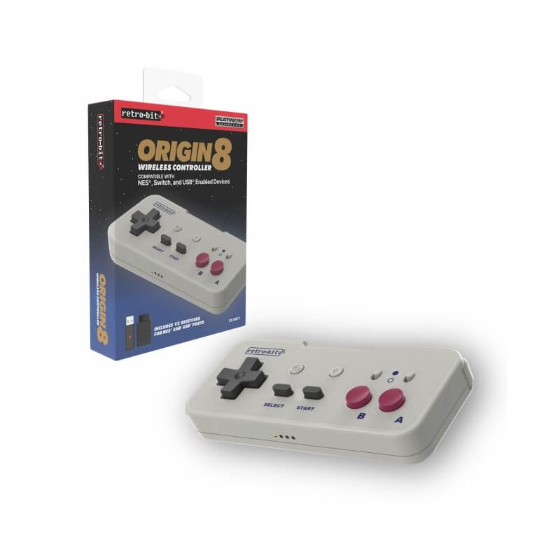 Origin8 Wireless Controller For Switch NES USB GB Grey-NES-Pixxelife by INMEDIA