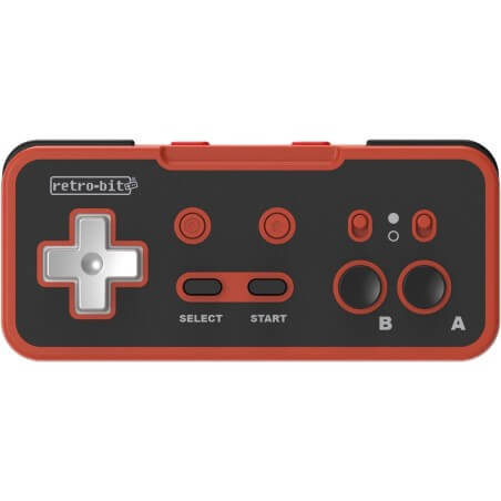 Origin8 Wireless Controller For Switch NES USB Red Black