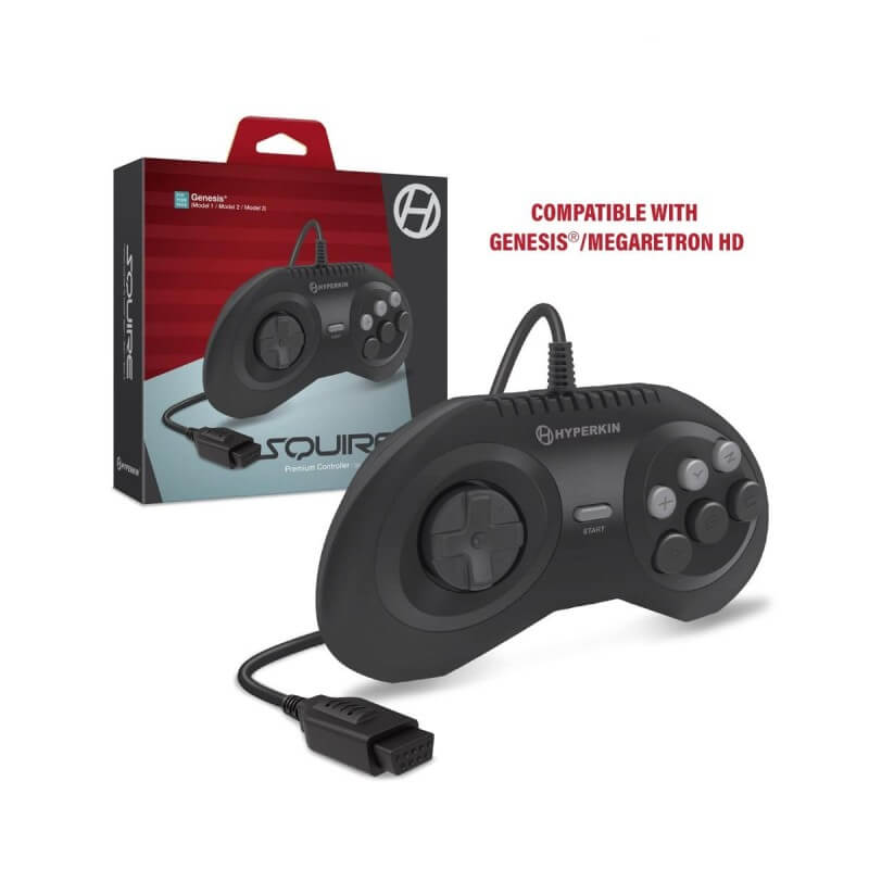 Squire Premium Controller for Mega Drive Mega RetroN HD-Mega Drive - Genesis-Pixxelife by INMEDIA