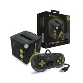 Hyperkin RetroN Sq HD Console Black Gold for Gameboy Family