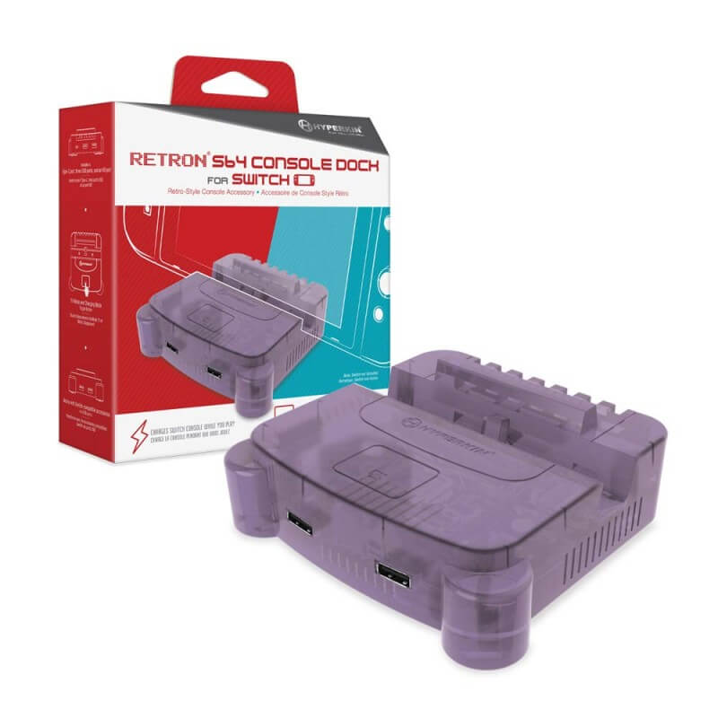 RetroN S64 Console Dock for Switch Purple-Switch-Pixxelife by INMEDIA