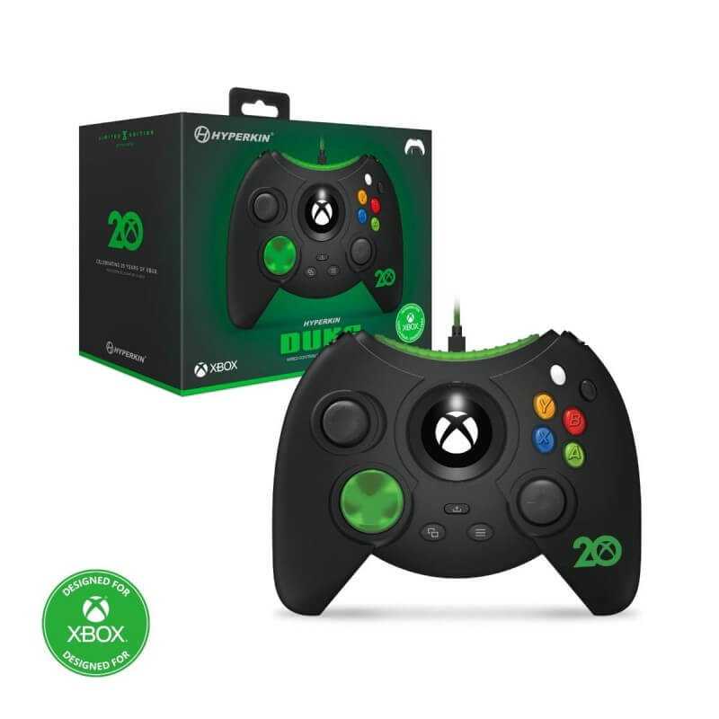 Duke Controller 20th Anniversary Xbox Series X/S One Win10 Nero-Microsoft Xbox-Pixxelife by INMEDIA