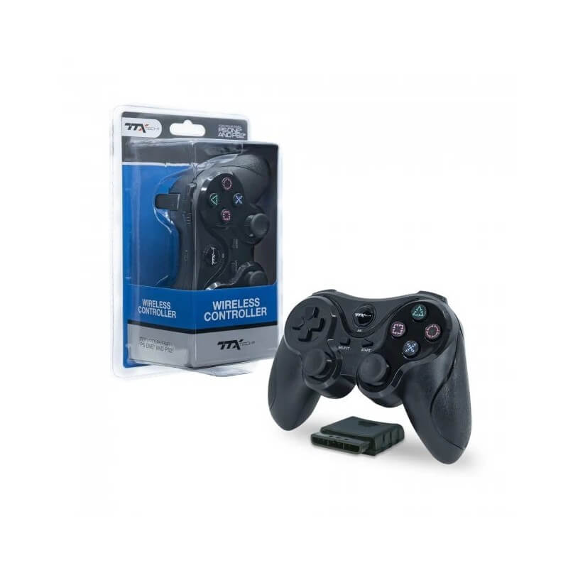 TTX Tech Wireless Controller per PS2 Nero-PlayStation 2-Pixxelife by INMEDIA