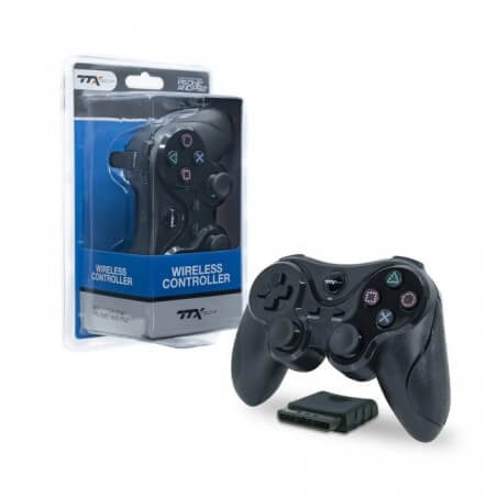 TTX Tech Wireless Controller for PS2 Black