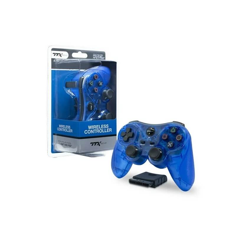 TTX Tech Wireless Controller for PS2 Blue-PlayStation 2-Pixxelife by INMEDIA
