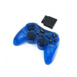 TTX Tech Wireless Controller for PS2 Blue