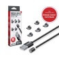 Universal Magnetic Charging Cable Set 6 Pcs Black