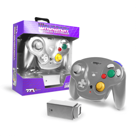 Wavedash Wireless Controller GameCube Silver