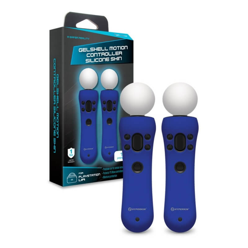 Skin Silicone GelShell blu per controller PS Move-PlayStation 4-Pixxelife by INMEDIA
