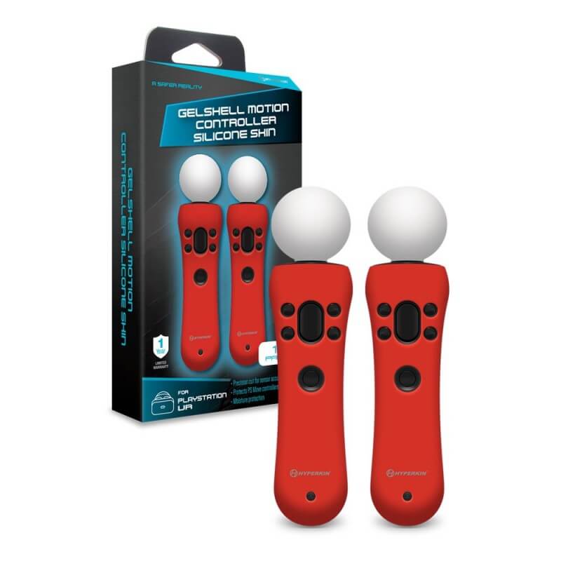 Skin Silicone GelShell rosso per controller PS Move-PlayStation 4-Pixxelife by INMEDIA