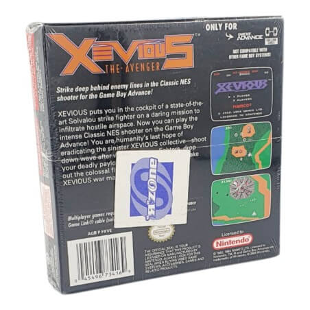 Namco Xevious The Avenger Cartridge for Game Boy Advance
