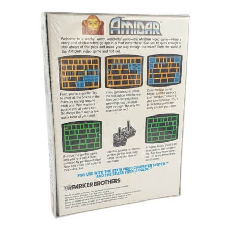 Parker Brothers Amidar Cartridge for Atari 2600