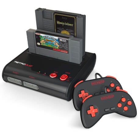 Retro-bit Retroduo Console NES SNES Red/Black