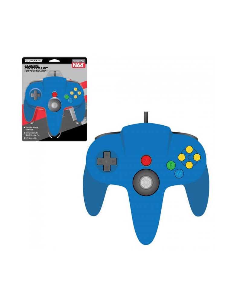 Classic Controller for Nintendo 64 Blu-Nintendo 64-Pixxelife by INMEDIA