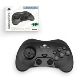 Retro-bit SEGA 2.4G Wireless Pro Controller per Saturn PC Mac Switch Nero
