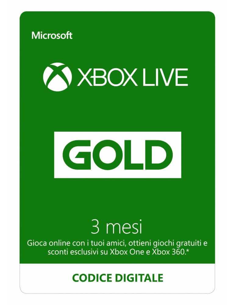 Xbox Live GOLD 3 Mesi-Microsoft Xbox-Pixxelife by INMEDIA