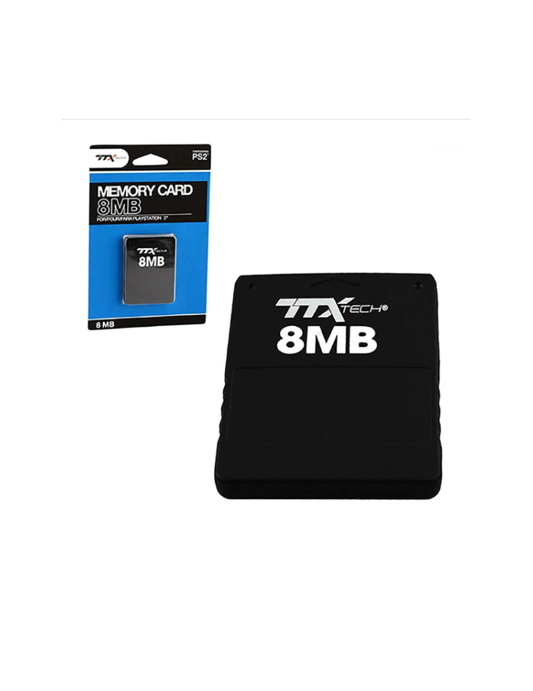 TTX Tech 8MB Memory Card PS2-PlayStation 2-Pixxelife by INMEDIA