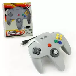 Retrolink Nintendo 64 Style USB Classic Controller for PC Mac Grey