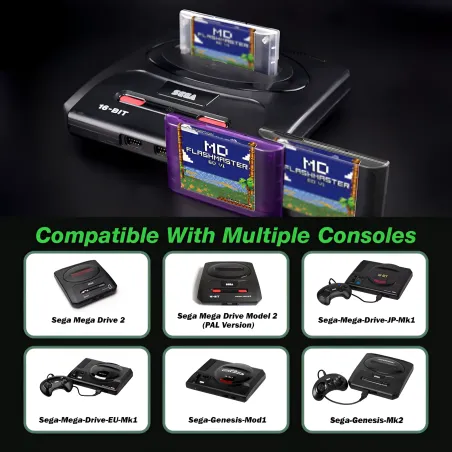 FlashMaster Mega ED 4000-in-1 Multi Cartridge 8GB for Mega Drive