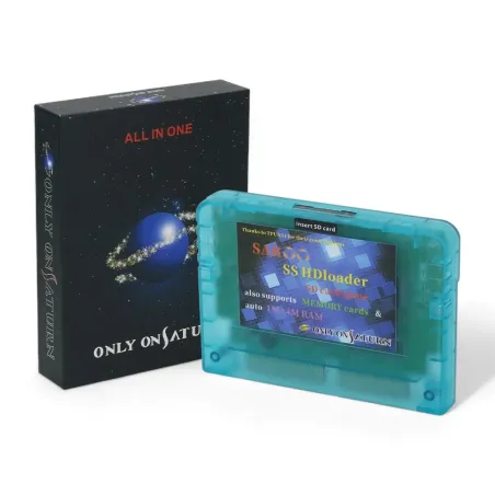SAROO 243-in-1 Multicart 128GB Optical Drive Emulator for Sega Saturn blu