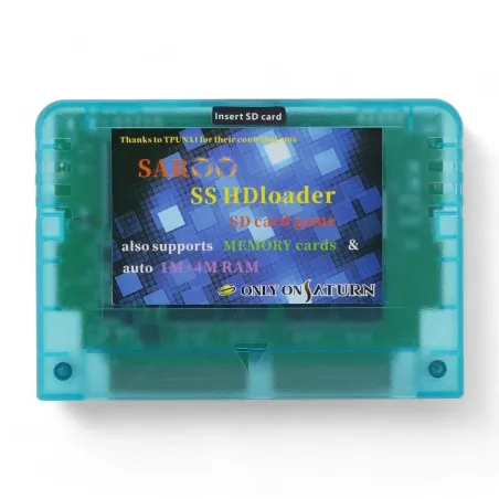 SAROO 243-in-1 Multi Cartridge 128GB Optical Drive Emulator for Sega Saturn blu